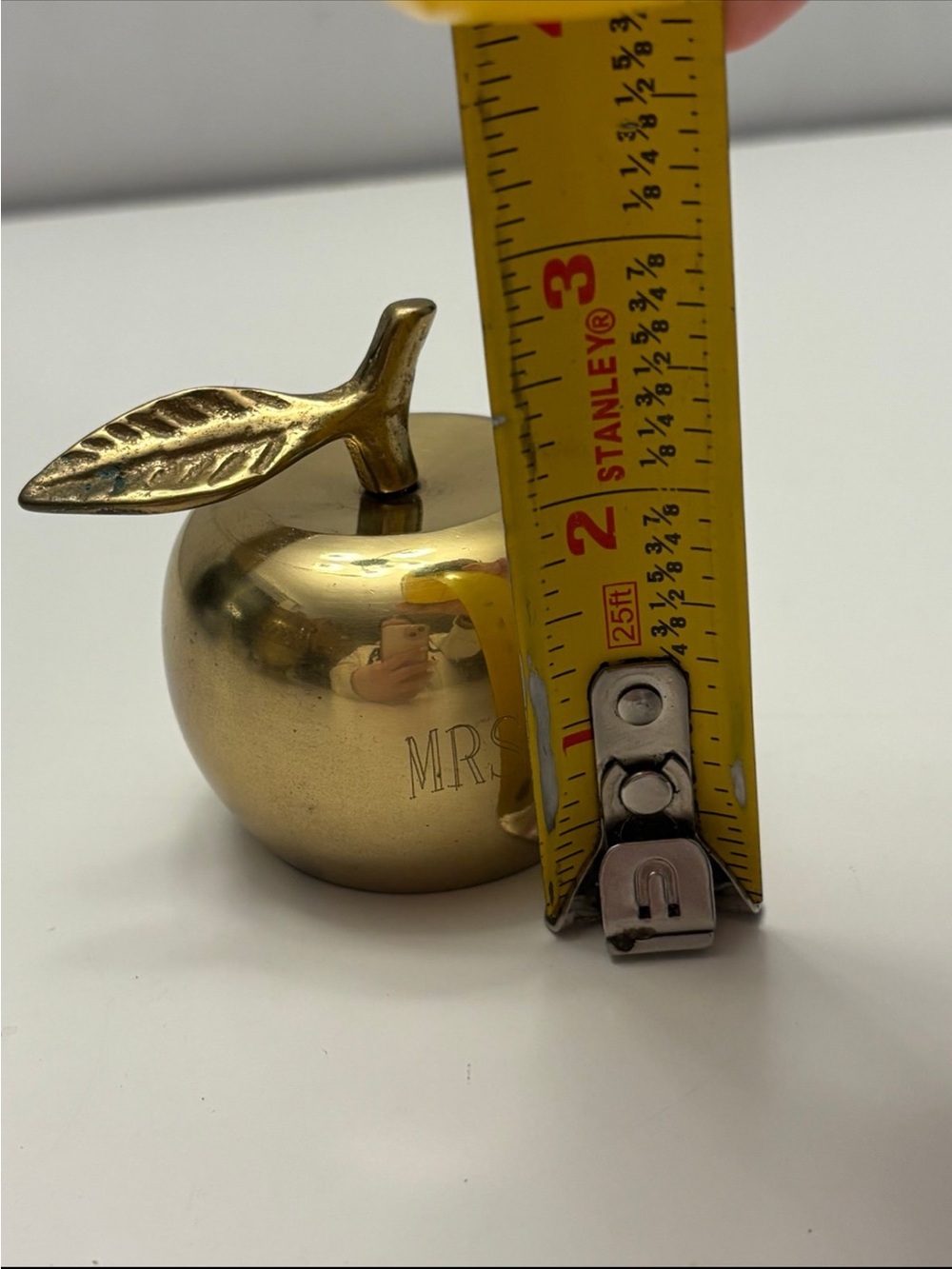 Vintage Brass Apple bell